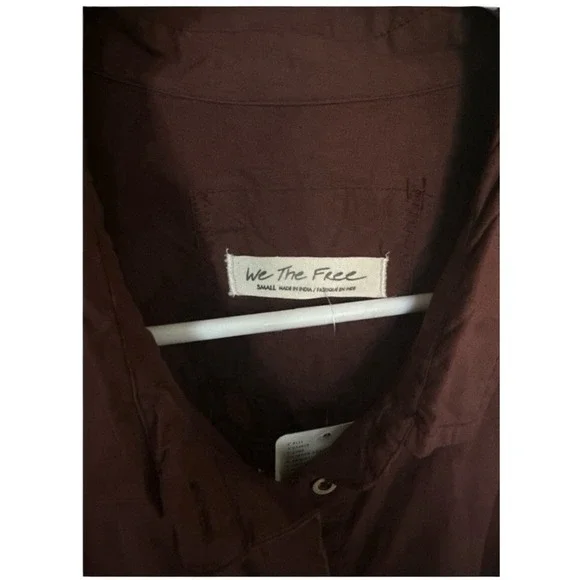 FREE PEOPLE We The Free - Freya Poplin Tunic timeless relaxed fit size S - Picture 8 of 12